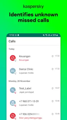 Anti-spam Kaspersky Who Calls android App screenshot 5