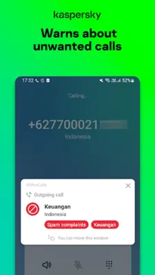 Anti-spam Kaspersky Who Calls android App screenshot 6